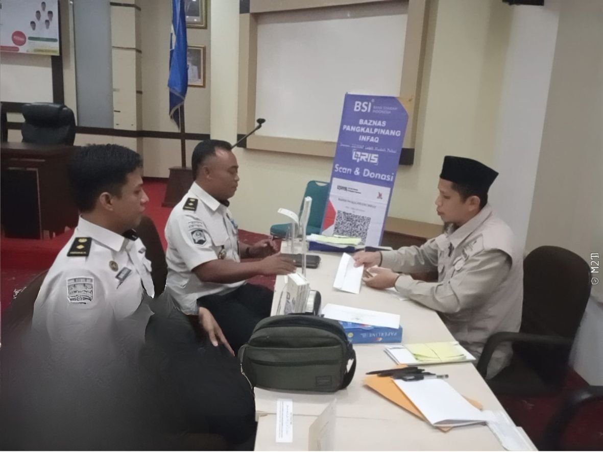 Ramadan Penuh Berkah, Lapas Pangkalpinang Titipkan Infaq dan Shodaqoh Lewat Baznas